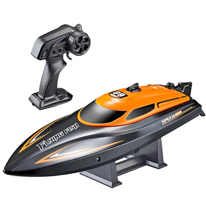 ANTSIR HJ812 RC Boat, 2.4GHz 25KM/H Speedboat, 120M Range, 7.4V 700mAh Battery, Low Battery Alarm