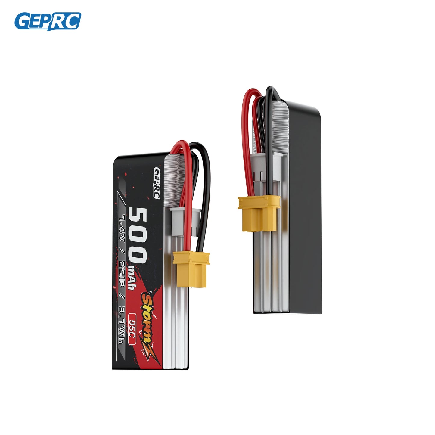 GEPRC Storm LiPo 2S 500mAh 95C Battery - TX30 Suitable Series Drone for RC FPV Quadcopter Freestyle Drone Accessories Parts