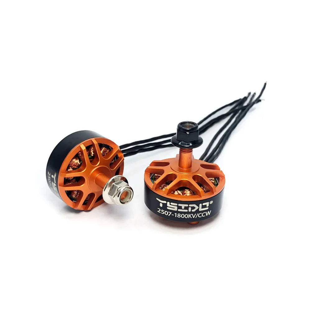 YSIDO 2507 1800KV 3–6S Brushless Motor with 5mm Shaft for 5-Inch FPV Racing Drones Tyro129 Darwin129 GEPRC