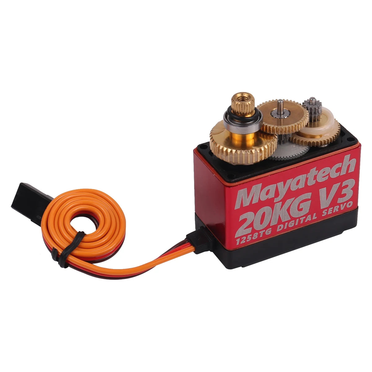 Mayatech 1258TG V3 20KG Servo. Waterproof digital servo with high-torque metal tooth actuator for parabolic systems.