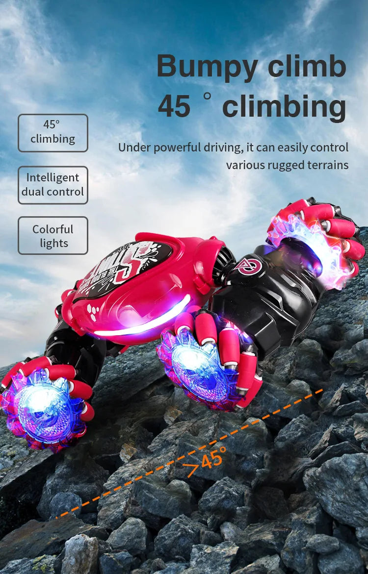it can easily control various rugged terrains Intelligent dual control Colorful lights 7450 . it
