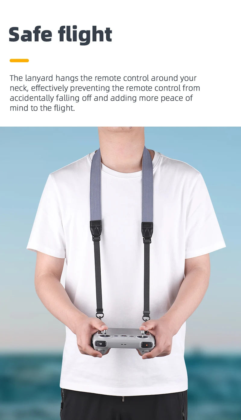 the lanyard hangs the remote control around your neck . it effectively prevents the