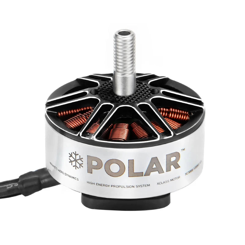 MAD POLAR XC3000 Brushless Drone Motor, Polar propellers and Cramacs materials boost efficiency in high-energy propulsion system.