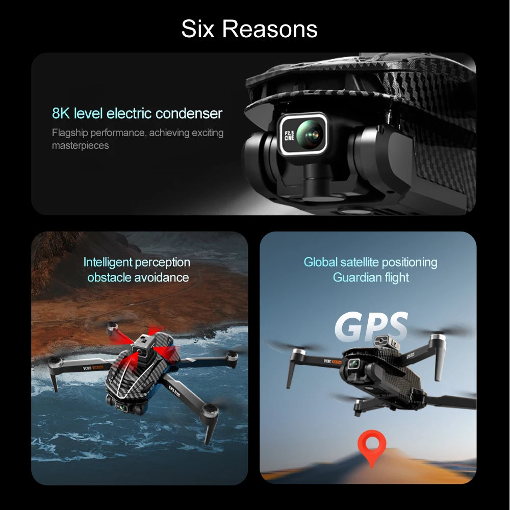 A16 PRO Drone, six reasons 8k level electric condenser flagship performance .