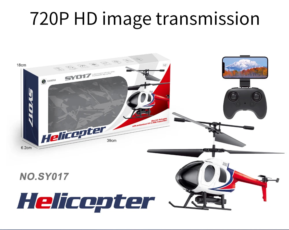 SY017 RC Helicopter, 720P HD image transmission 8cm 1 39cm 2cm NO.S