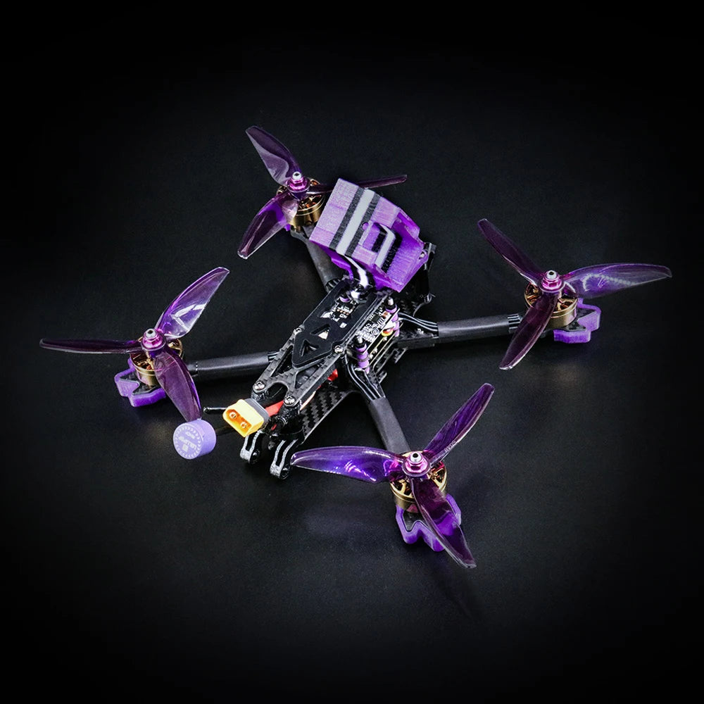 TCMMRC LAL5 Racing Drone - 4K HD 2307 2450KV Radio Control Drone Kit Wheelbase 225mm Freestyle FPV Racing Drone with Caddx Camera 60A ESC 19 TCMMRC LAL5 Racing Drone, TX805 FPV Transmitter VTX Frequency: 5.8