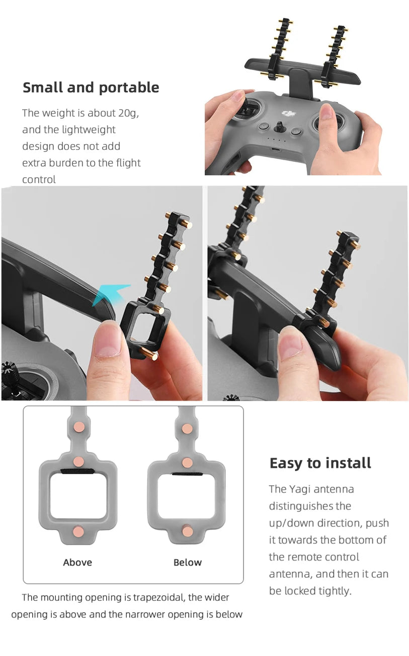 DJI FPV Propeller Guard Lens Cover Cap Antenna Signal Extender Landing Gear Propeller Box for DJI FPV Comb Drone Accessories 83 DJI FPV Propeller, small and portable The weight is about 20g, and the lightweight design does not add extra burden