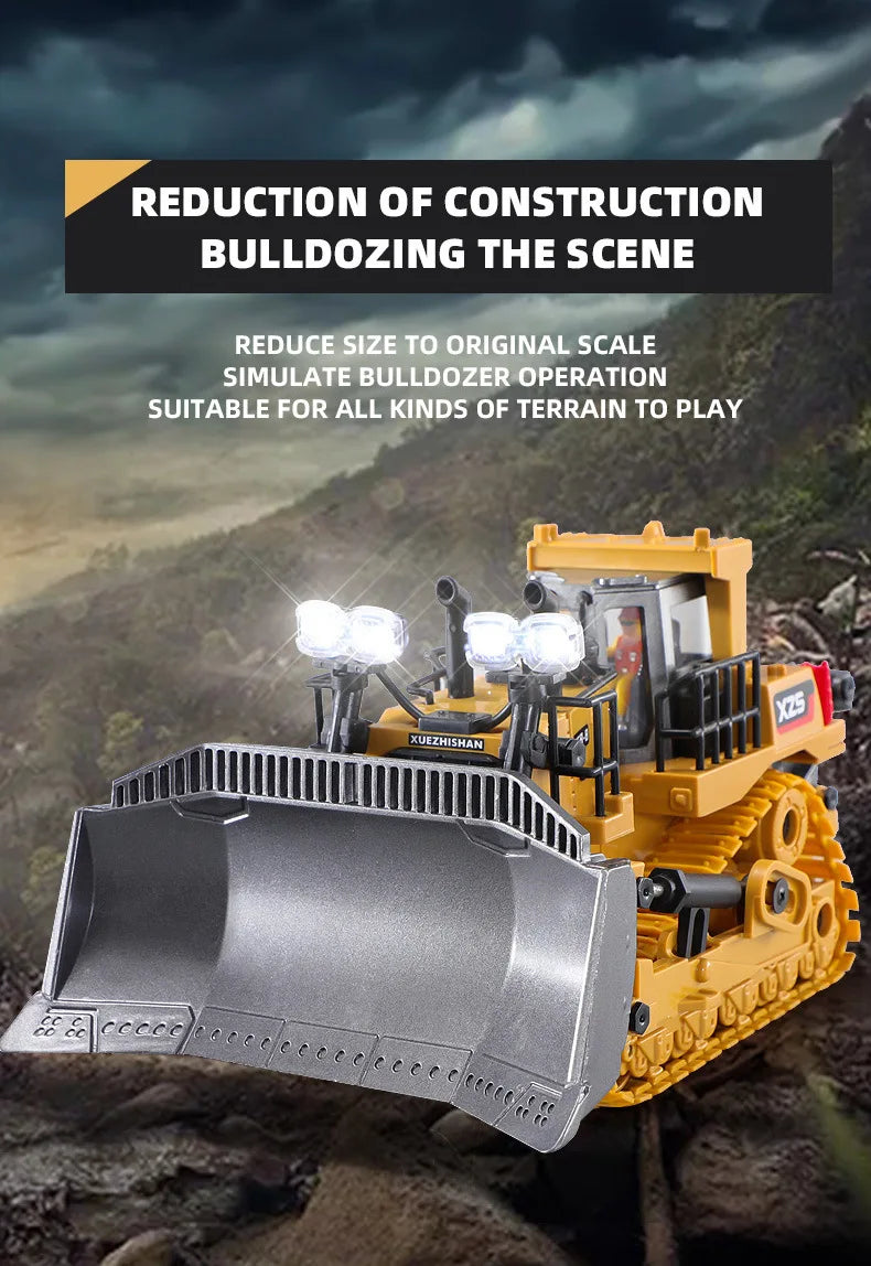 REDUCTION OF CONSTRUCTION BULLDOZING THE SCENE RE