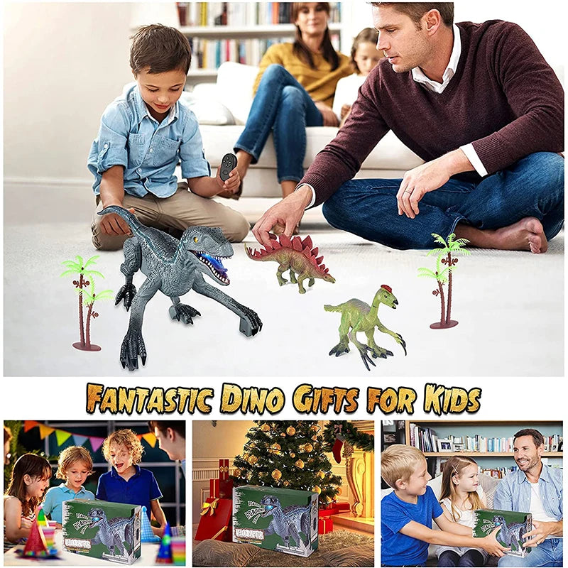 Electric Walking Remote Controlled Spray Dinosaur - Robot RC Toys