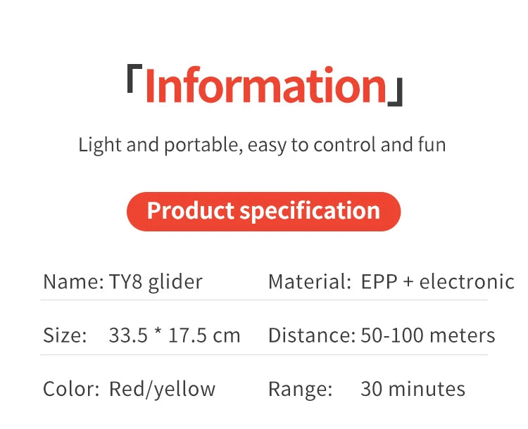 'Information] Light and portable; easy to control and fun Product specification Name: 