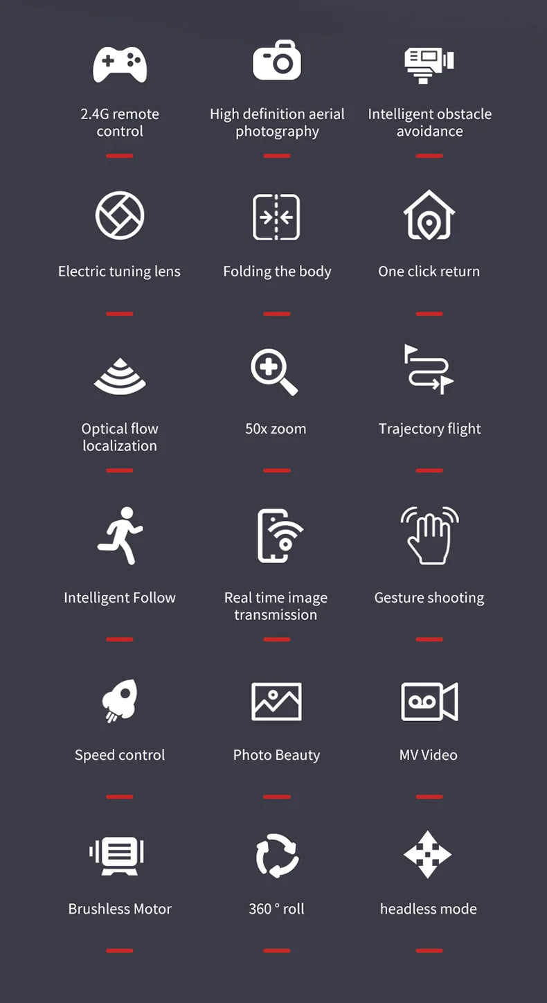 S178 L818 Drone - Photography Drone 8K Remote Control Development Obstacle avoidance aerial photography quadcopter Toy 10 S178 L818 Drone, 2.46 remote high definition aerial intelligent obstacle control photography avoidance electric tuning