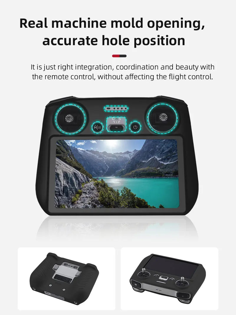 Silicone Case Cover for DJI Mini 3 Pro, real machine mold opening, accurate hole position is just right integration, coordination and beauty with the remote