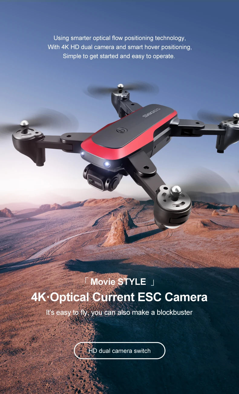 S8000 Drone, smarter optical flow positioning technology; with 4k hd dual