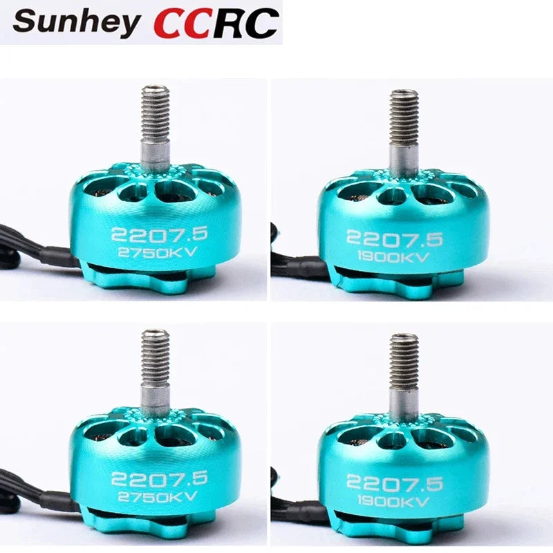 CCRC Sunhey 2207.5 Brushless Motor, CCRC Sunhey 2207.5 brushless motor, 1900KV/2750KV, designed for high-performance FPV racing drones.