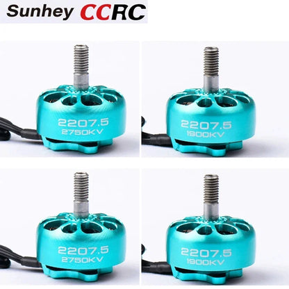 CCRC Sunhey 2207.5 Brushless Motor, CCRC Sunhey 2207.5 brushless motor, 1900KV/2750KV, designed for high-performance FPV racing drones.