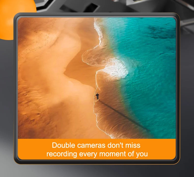 P9 Drone, double cameras don't miss recording every moment of