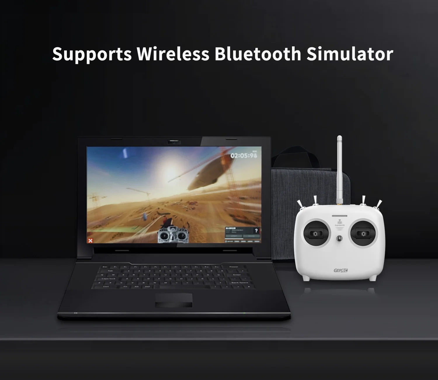 GEPRC TinyRadio ELRS Remote Controller, Supports Wireless Bluetooth Simulator 02*0590 GEP