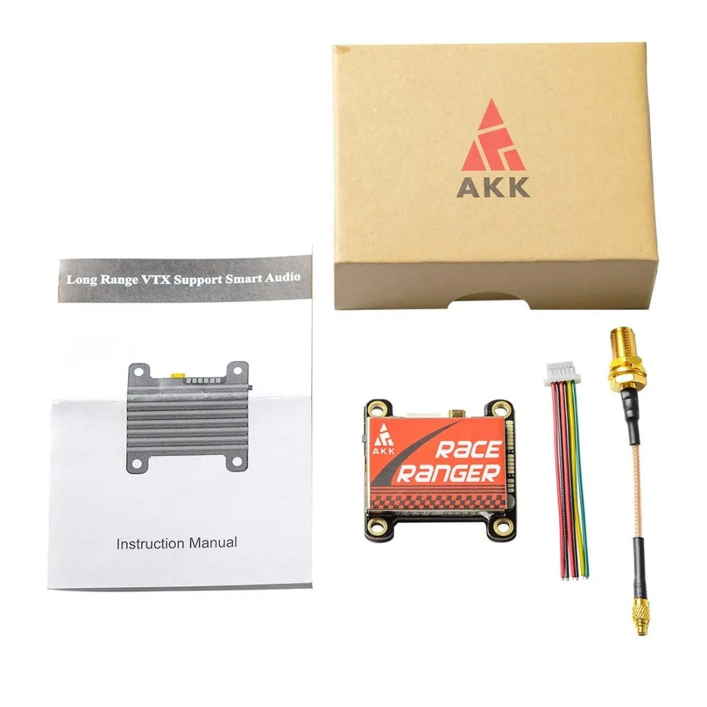 AKK Race Ranger 1.6W 5.8G VTX, AKK Long Range VTX Support Smart Audio AKK RacE RanGeR Instruction