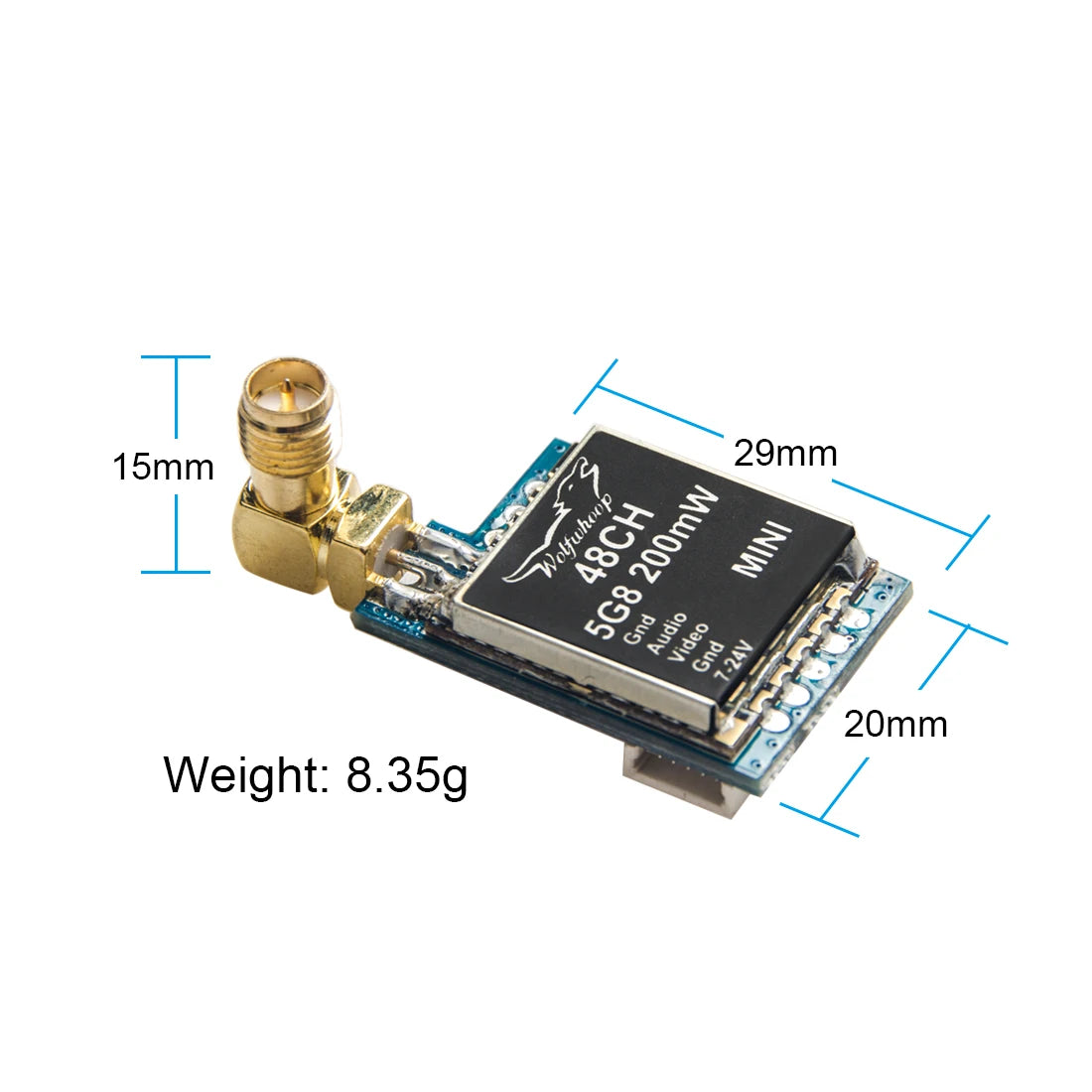 AKK 5823S VTX - 48CH 5.8GHz 200MW FPV Transmitter for FPV Drone 9 AKK 5823S VTX, akk is a FPV transmitter for airplanes .