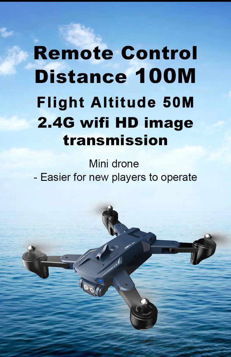 M6 Drone - Three-sided Obstacle avoidance Drone 4K Professional HD Camera Aerial Photography Foldable Quadcopter Airplane Remote toys 20 M6 Drone, remote control distance 1oom flight altitude 50m 2.46 wifi