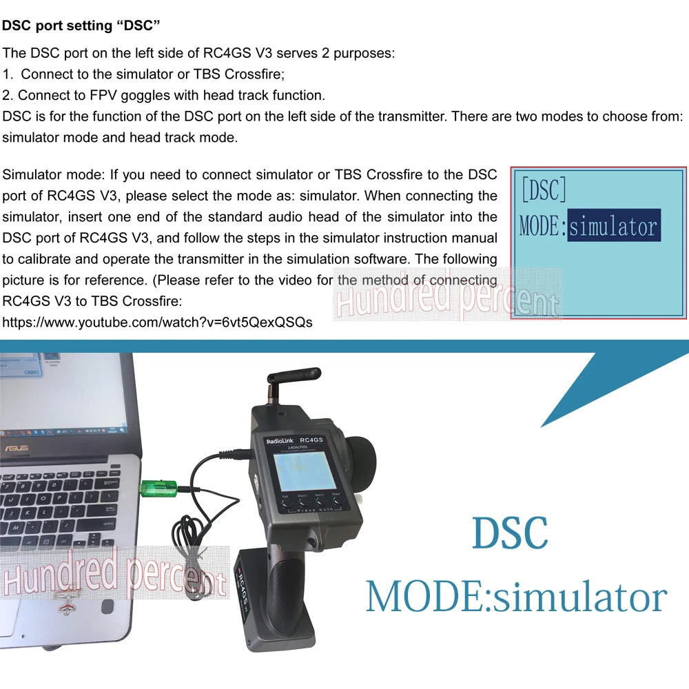 RadioLink RC4GS V3 - 2.4G 4CH 5CH 7CH 400M Distance Remote Controller Transmitter + R6Fg Gyro Inside Receiver for RC Car Boat V4V5 25 RadioLink RC4GS V3, RC4GS V3 -