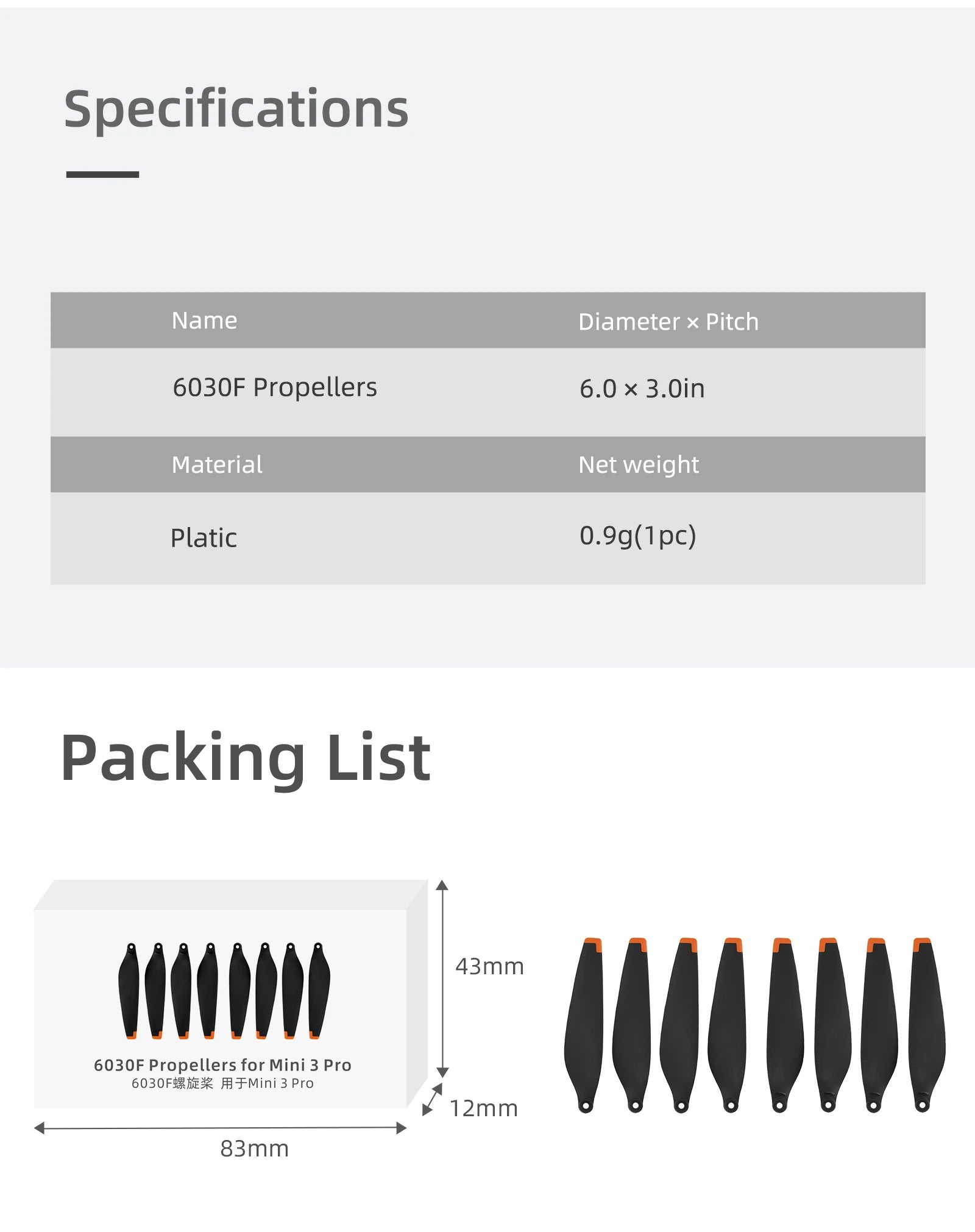 Sunnylife Propellers for DJI Mini