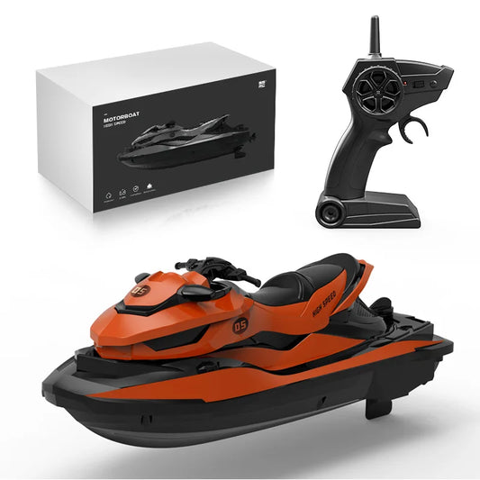 MN MODEL LM13-A Mini Jet Ski RC Boat 2.4G High-Speed Motorboat, 50m Range, Dual Motors, 3.7V 650mAh, 20min Runtime