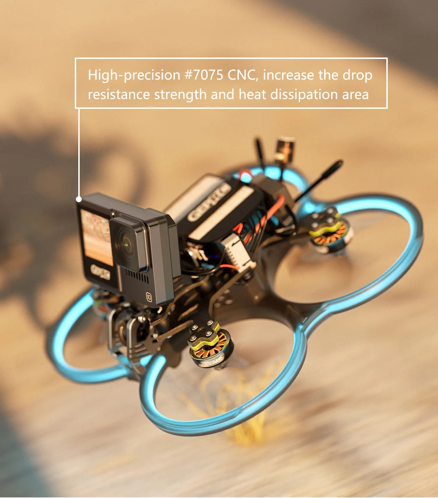 GEPRC Naked Camera GP11 - Full Action Camera GP9/GP10/GP11 Ultimate Fpv 4K 5K Suitable for CineLog 35 Cinebot MAKE5 RC FPV Drones 19 GEPRC Naked Camera, high-precision #7075 CNC, increase the resistance strength and heat dissip