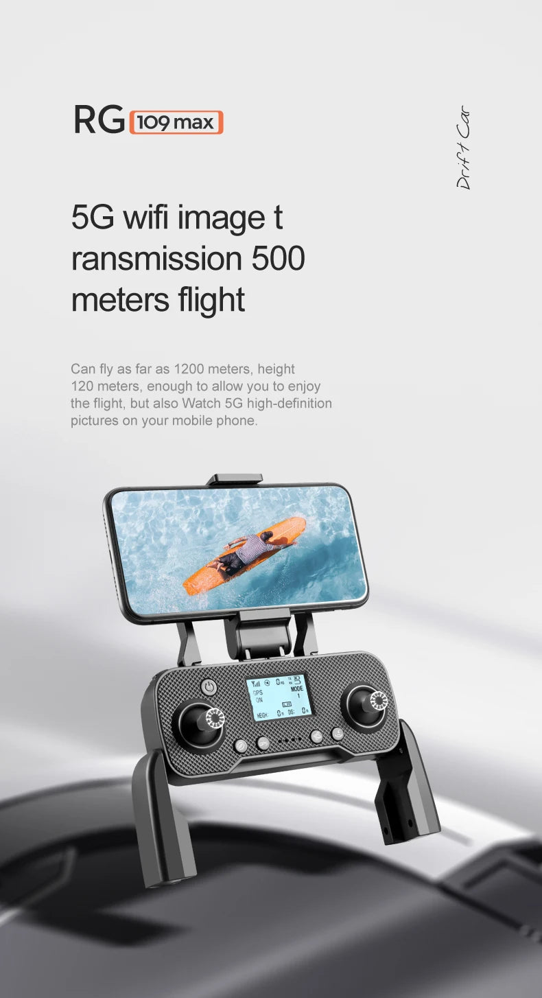 RG109 PRO MAX GPS Drone, RGpoomax 3 5G wifi image t ransmission 500 meters flight Can fly