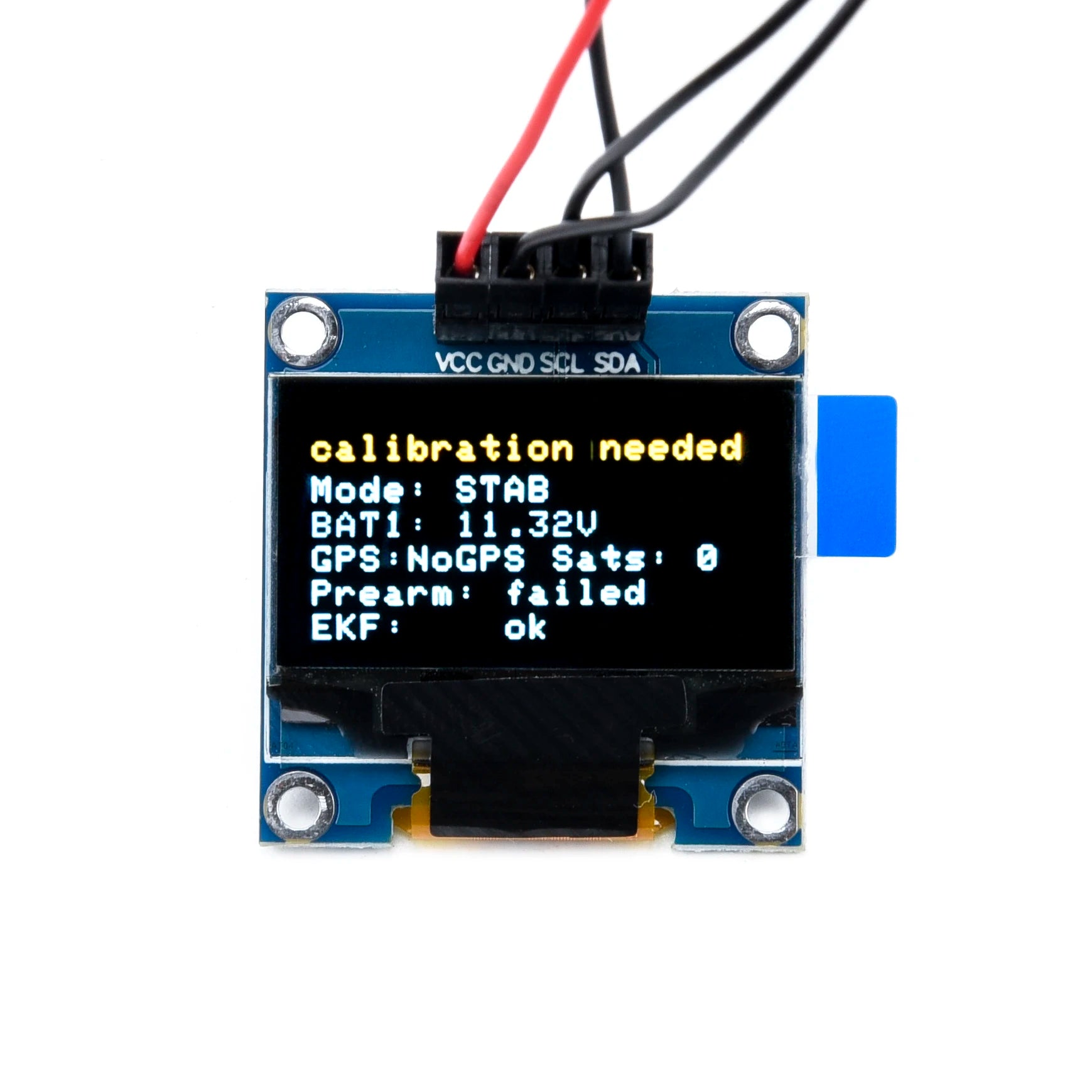 Pixhawk 2.4.8 PX4 PIX 32 Bit Flight Controller. VCC GADSCL SDA oalibration needed Mode ' Stab Bat