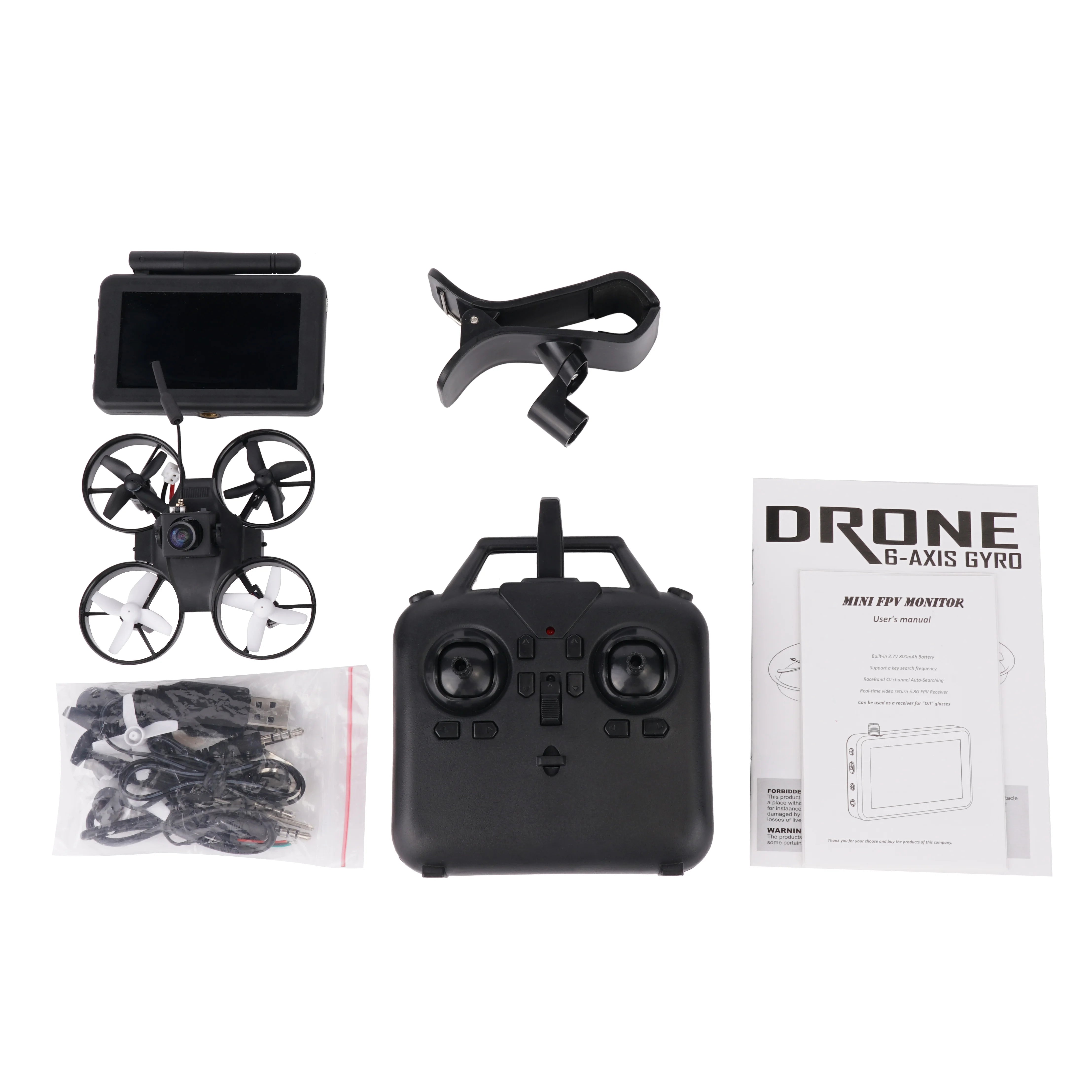 RTF Micro FPV RC Racing Drone, DRONE 6-AXIS GYRO MINI FPV MONITOR User
