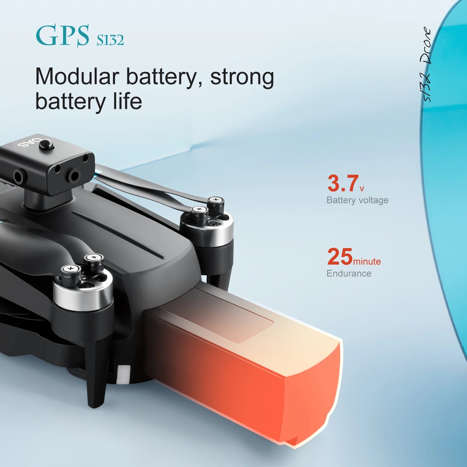 S132 Drone, gps s132 modular battery, strong x battery