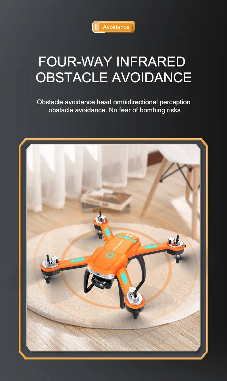 A19 Pro Drone - 2023 New GPS Professionele Dual Hd Camera Optische Stroom Positionering Vermijden Opvouwbare Quadcopter Rc Speelgoed 16 A19 Pro Drone, four-way infrared obstacle avoidance head omnidirectional