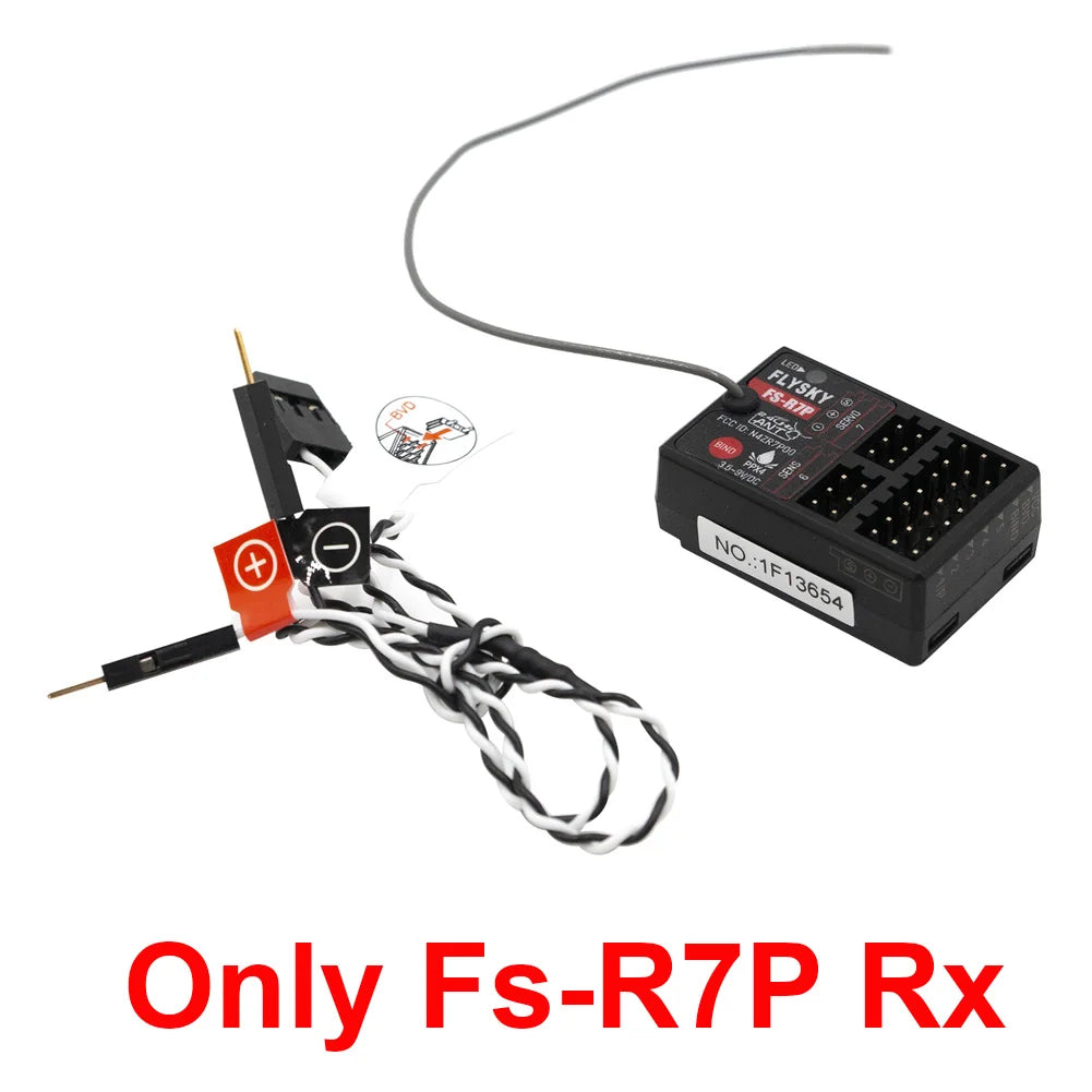 FlySky FS-G7P 2.4G 7CH ANT Protocol Radio Transmitter PWM PPM I-BUS SBUS Output with FS-R7P RC Receiver for RC Car Boat