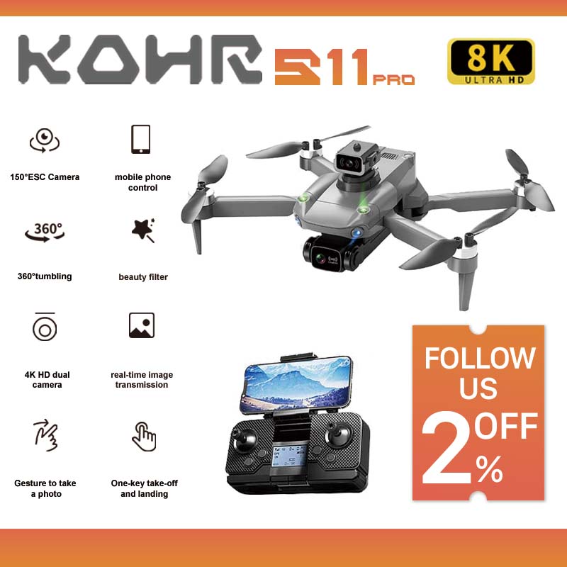 S11 Pro Drone, ROHrBiI-A 8K 150*ESC Camera