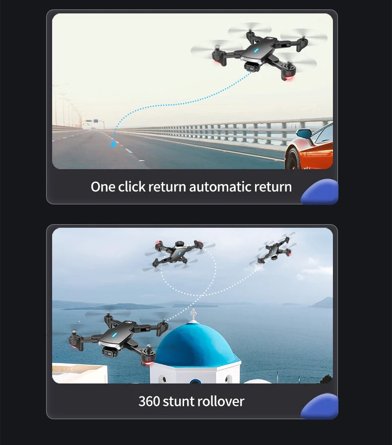 S169 Drone, one click return automatic return 360 stunt roll
