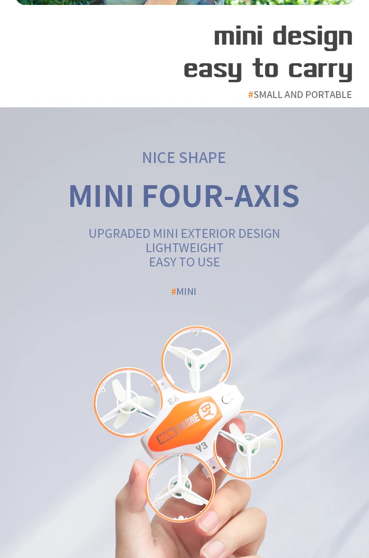 Y3 Mini Ufo Quadcopter with Lights - Remote Control Helicopter Aircraft Dron Drones Children's Toys for Boys 13 Y3 Mini Ufo Quadcopter with Lights, mini design easy to carry small and portable nice shape mini four-axi
