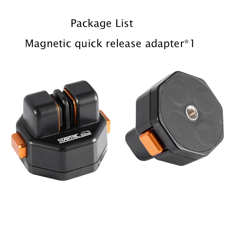 Magnetic quick release adapter for action cameras