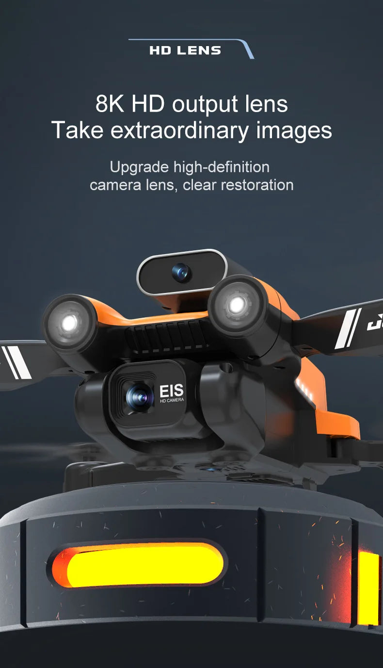 S17 Drone - New four axis UAV Aerial Photography 8K HD Drone Obstacle Avoidance Remote Control UAV ESC Lens Children's Toys XMAS Gift 16 S17 Drone, 8k hd output lens take extraordinary images upgrade high-de