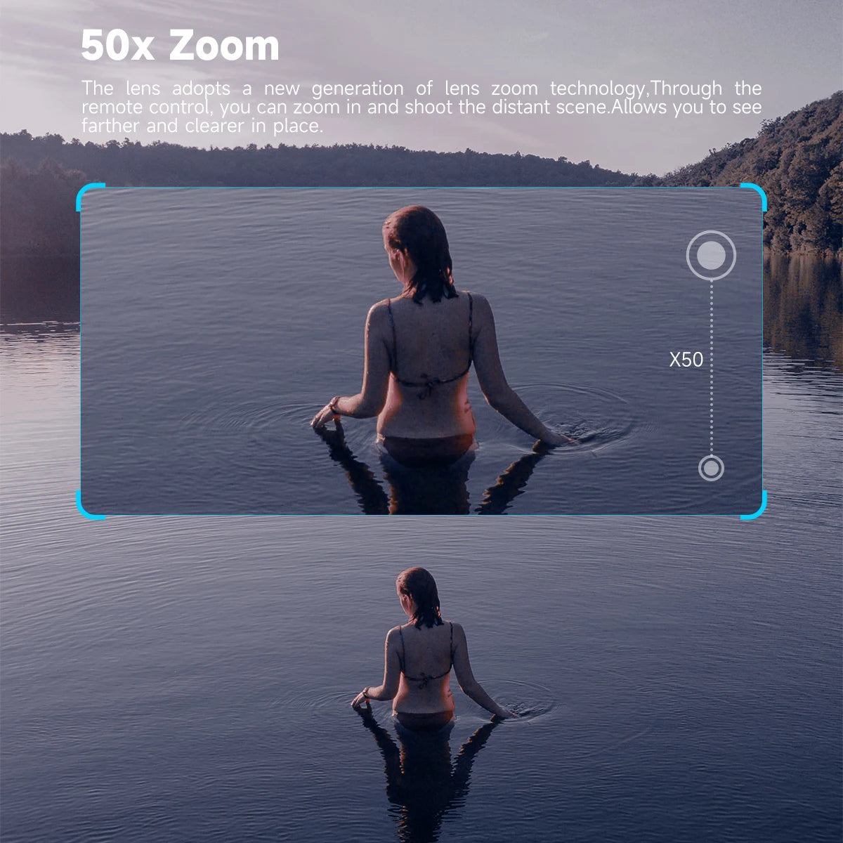 Z908 Pro Drone, 50x zoom the lens adopts new generation of lens zoom t