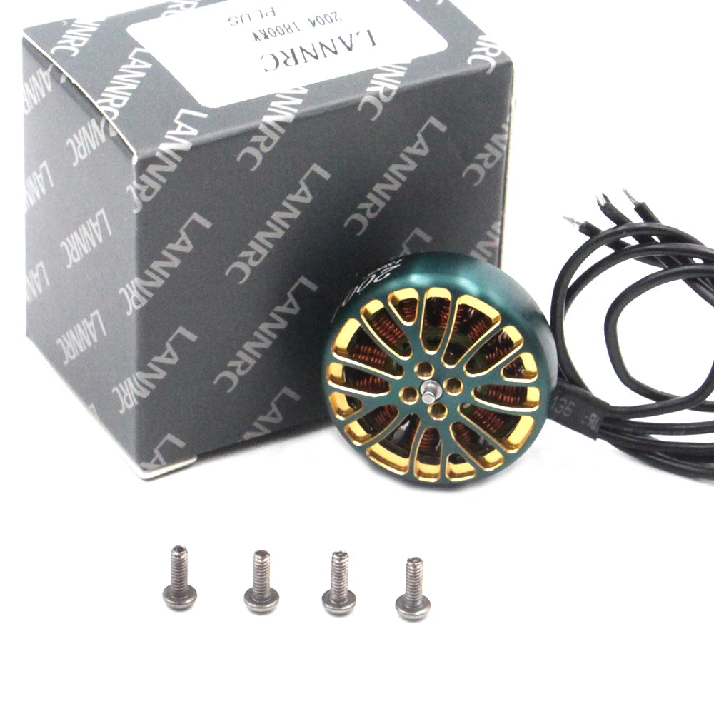 LANNRC 2004 PLUS 1800KV / 2500KV / 3000KV 3–6S Brushless Motor for 3.5–5 Inch FPV Drones – 1.5mm Shaft, 16.5g