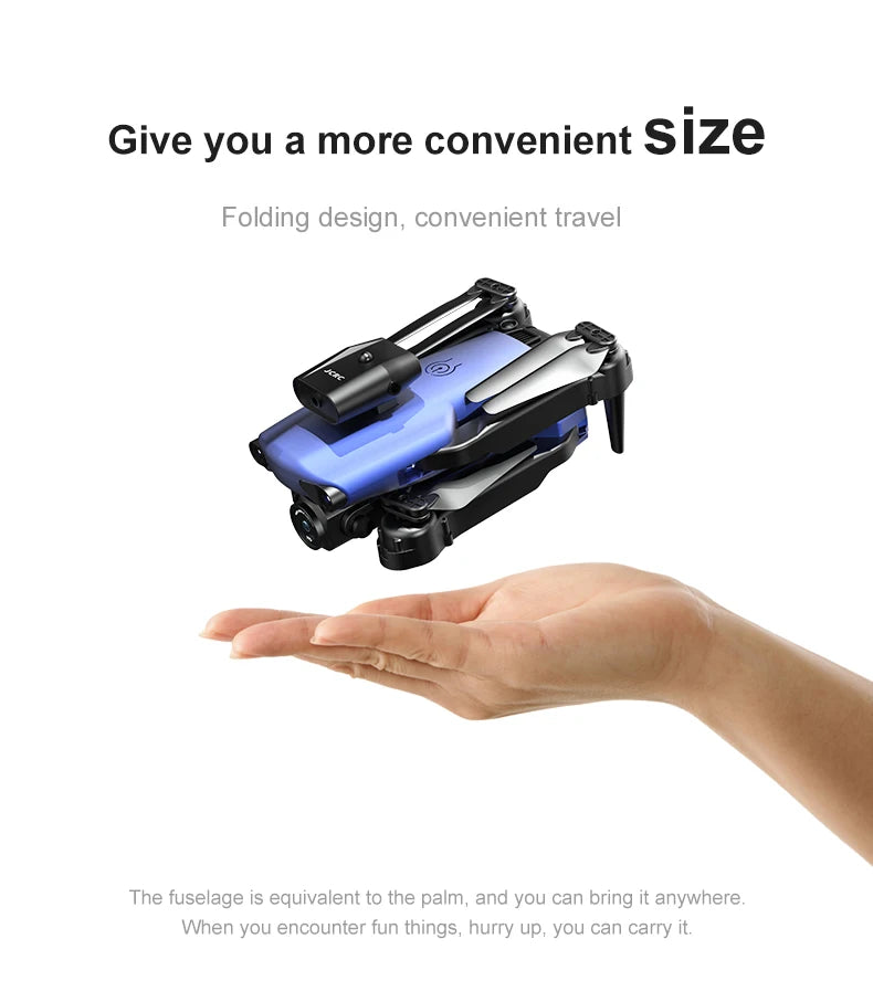 Novo 809 Drone - 4K HD camera WIFI FPV optical flow 360 degree obstacle avoidance foldable four axis RC helicopter toy 30 Novo 809 Drone, the fuselage is equivalent to the palm, and you can bring anywhere