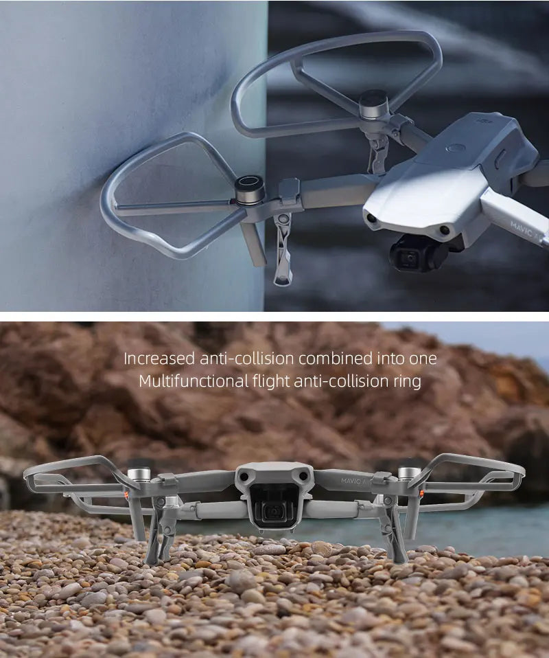 Propeller Guard for DJI Mavic Air 2/2S Drone Protective Cover for mavic air2/Mavic Air 2S Accessories with Foldable Landing Gear 15 Multifunctional flight anti-collision ring M .