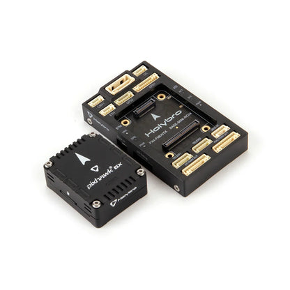 Flight controller module compatible with PM02D M9N M10 GPS RC multirotors, offering standard and mini base options for Holybro Pixhawk 6X autopilot system.