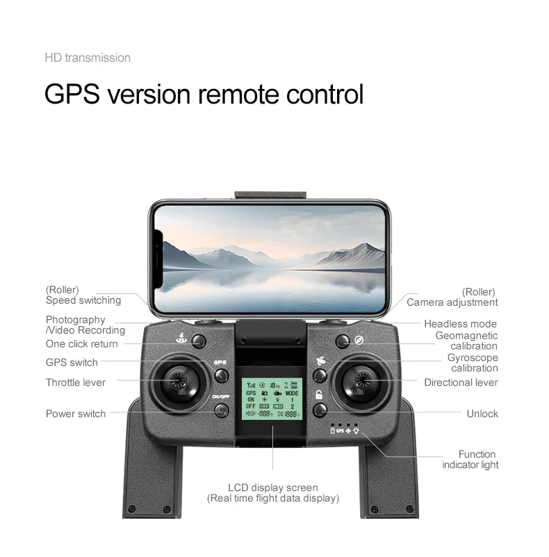 RG700 Pro Drone: advanced features include HD transmission, GPS control, and more.