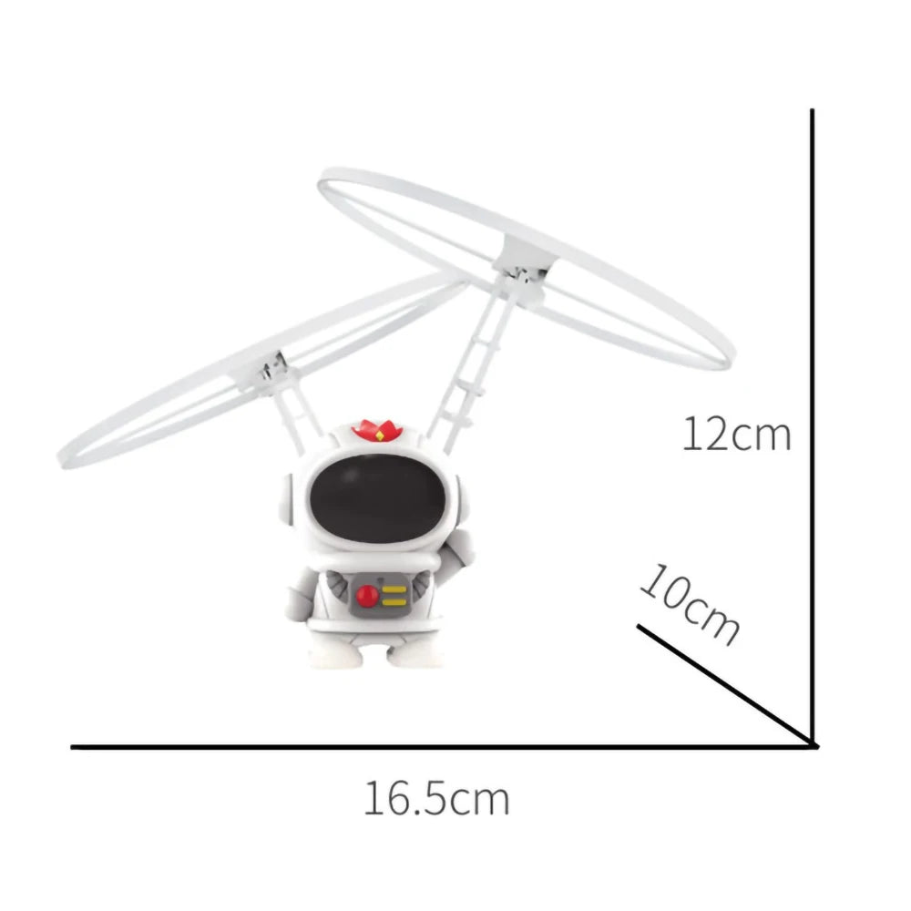 Mini Astronaut Drone with Lights - Aircraft Suspended Induction Spaceship Robot Helicopter Toy Gift for Kids