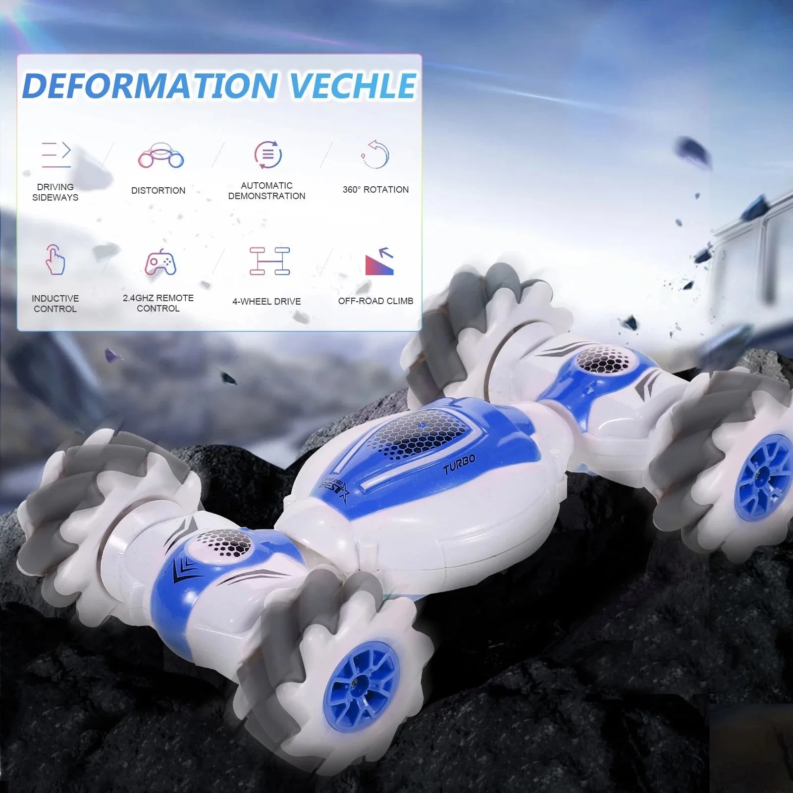 S-012 RC Stunt Car, DEFORMATION VECHLE DRIVING DISTORTION AUTOMATIC 3608