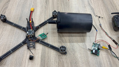 FPV Drones Optical Fiber Image Data Module Relay Extender, Supports up to 20km Wired Signal Transmission