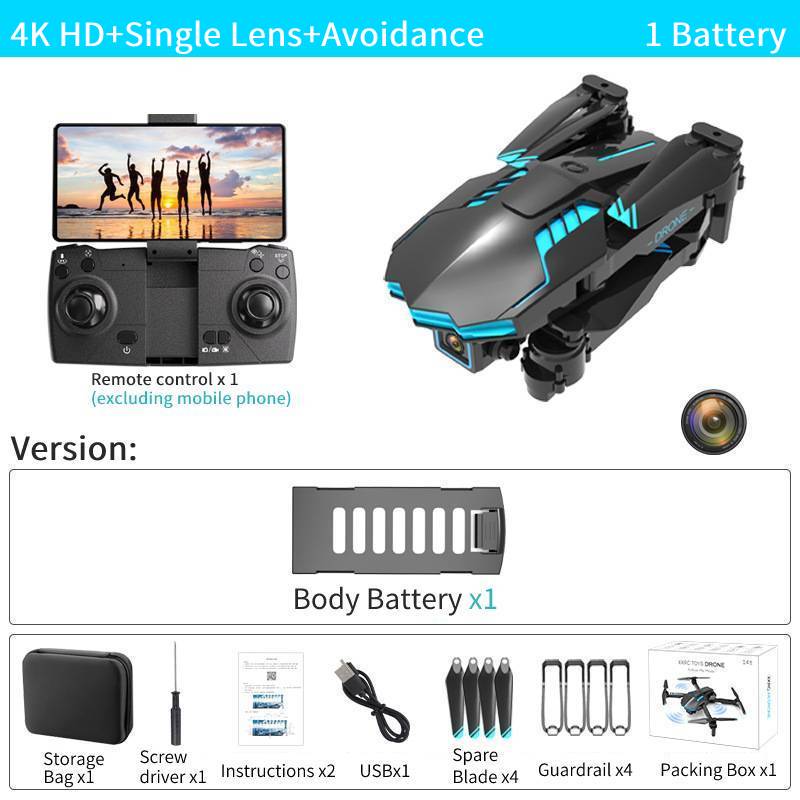 NEW X6 Drone, 4K HD+Single LenstAvoidance 1 Battery Remote controlxl Bag