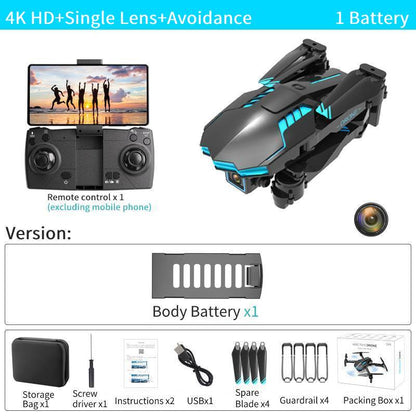 NEW X6 Drone, 4K HD+Single LenstAvoidance 1 Battery Remote controlxl Bag
